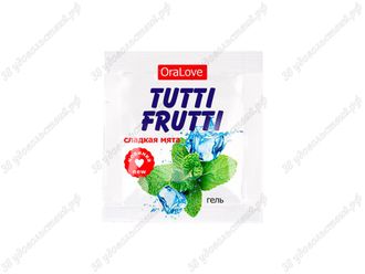 Съедобная гель-смазка Tutti-Frutti Мята 4г