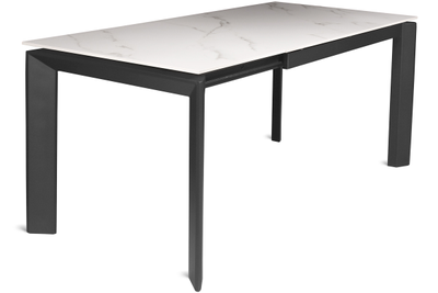 LAMBER черный/керамика мрамор 120(+50)х80