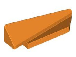 Wedge 5 x 1 x 1 1/3 with 4 x 1 Base Right, Orange (3389 / 6424677)