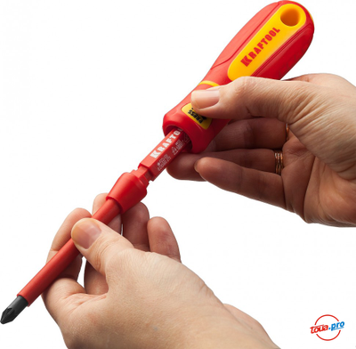 Набор диэлектрических отверток с переставными стержнями Kraftool PROFI X-Drive 220092-H18