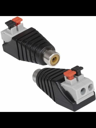 Разъем штекер RCA с быстрозажимной колодкой (мама)