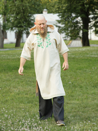 Рубаха банщика из крапивы "Дубы"