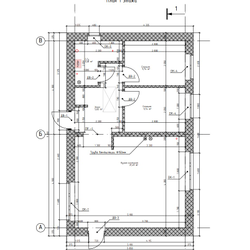Одноэтажный дом с двумя спальнями 42м² (S55)