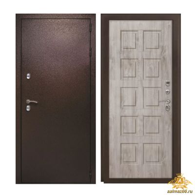 Двери с терморазрывом Страж 3К Тепло 2050-960 Ель карпатская