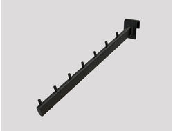 MB-U646 Кронштейн наклонный на овал трубу 7 шт черный