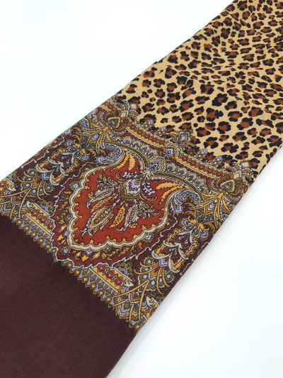 Павловопосадский шарф Леопардовые сны 1295-17