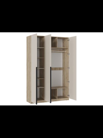 Бохо ШК-004 шкаф комбинированный 3 ств Дуб Крафт Серый/Кашемир