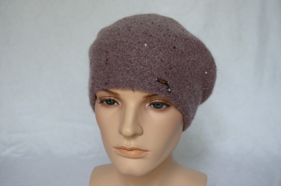 Итальянский берет сиреневого цвета для женщин Визио фото беретов Италии Vizio Collezione