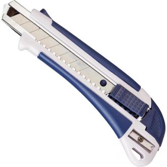 Нож канцелярский 18 мм Attache Selection с антискользящий вставной и с точилкой