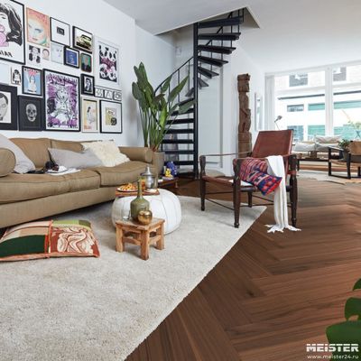 Паркетная доска Meister Орех Американский Лайвли 8044 PS500R