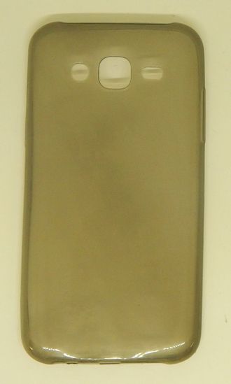 Защитная крышка силиконовая Samsung Galaxy J5, прозрачная чёрная
