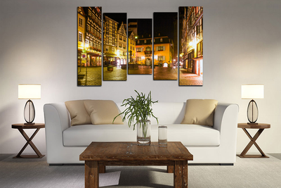 Модульная картина "Чудный городок"