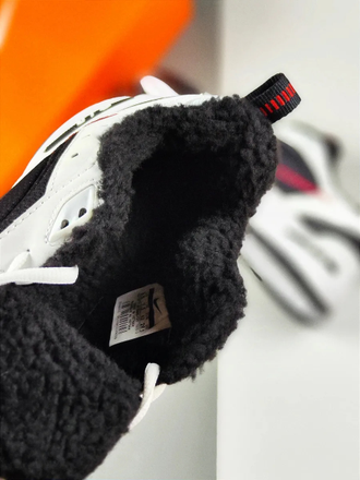 Nike Air Monarch Black White Зимние С Мехом