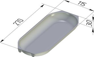Форма Батонница 270 х 115 х 30 мм