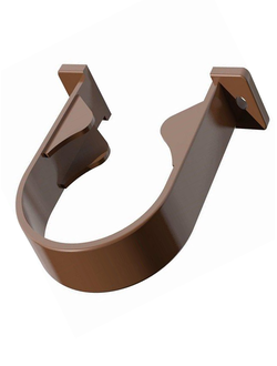 Хомут трубы, пластиковый КОРИЧНЕВЫЙ
