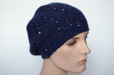 Vizio Италия 6943 BO тонкий берет синий цвет 7 фото