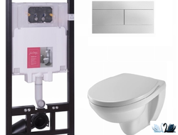 Инсталляция для подвесного унитаза. Комплект 5 в 1