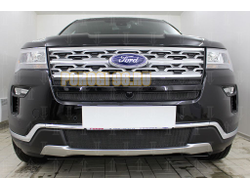 Защита радиатора Ford Explorer 2018- black низ
