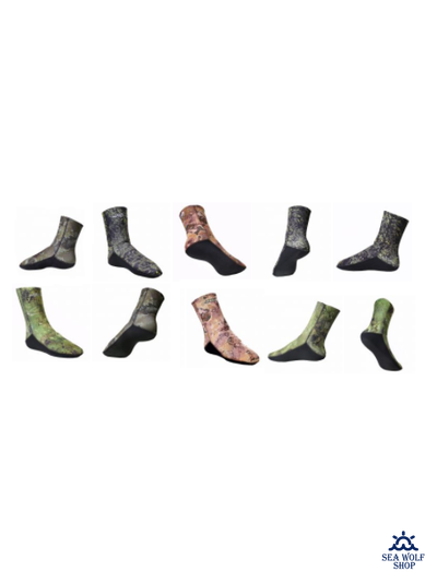 Носки неопреновые 7мм AquaDiscovery "OPEN CELL Duratex Camo" p.38/39