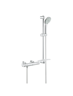 Термостатический смеситель для душа GROHE Grohtherm 1000 Cosmopolitan New с душевым гарнитуром (штанга 600 мм), хром 34286002