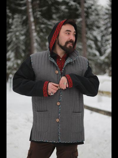 Стёганый мужской жилет &quot;Родное тепло&quot;