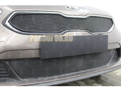 Защита радиатора KIA Ceed III 2018- black верх