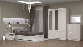Кровать двухспальная   качественная, белая купить в Мебельмар в Казане