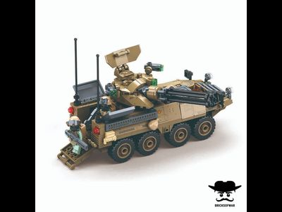 Конструктор SLUBAN M38-B1258 боевая машина Страйкер Stryker