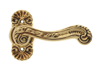 Дверные ручки Morelli Luxury на розетке LOUVRE V OFR Цвет - Красное французское золото