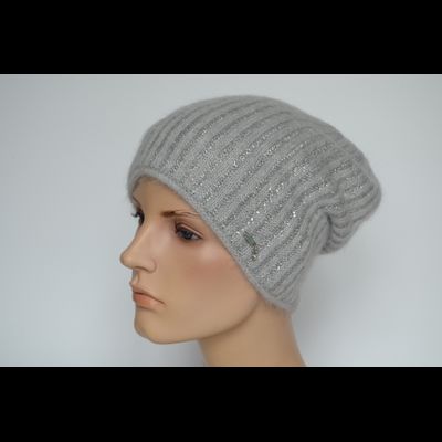 Серая шапка со стразами Vizio Италия 8000 CУ