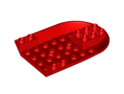 Aircraft Fuselage Forward Bottom Curved 6 x 8, Red (11295 / 6346110)