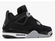 Nike Air Jordan Retro 4 Black White (Черные) Арт 3 новые