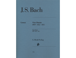 Bach, J.S. 4 Duette BWV802-805: für Klavier (ohne Fingersatz)