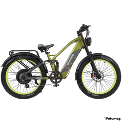 Электровелосипед Yokamura Dyna зеленый + гидроизоляция