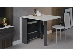 Стол-книжка Т1 Антрацит/Дуб крафт белый