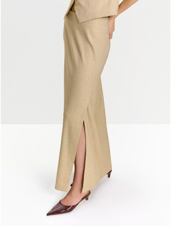 Юбка а-силуэта (бежевый)