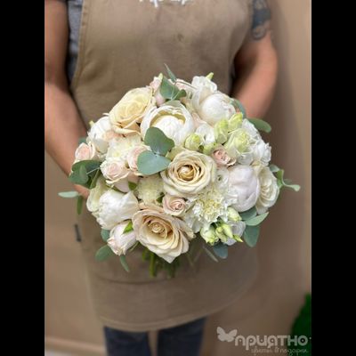 Букет невесты &amp; Бутоньерка № 1305