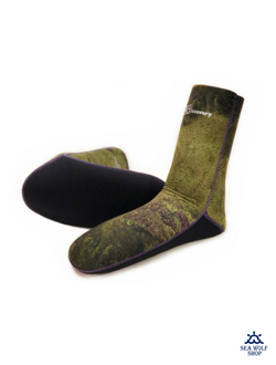 Носки неопреновые 7мм AquaDiscovery "OPEN CELL Duratex Camo" p.44/45