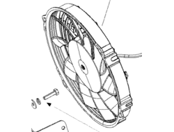 Вентилятор охлаждения оригинал BRP 509000838 509000547 для BRP LYNX/Ski-Doo (Cooling Fan)