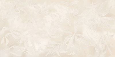 ArtWall, 60х120 см, керамогранит, Цветы Слоновая Кость Матовый Ректификат, K958021R