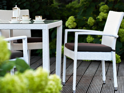 Комплект плетеной мебели Milano белый