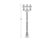 Светильники садово-парковые ROME 3L(h=2880mm)