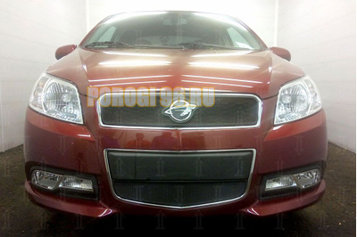 Защита радиатора Ravon Nexia R3 2016- black верх