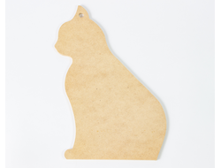 Заготовка плоская фигурная Кошка 300х190 мм, мдф