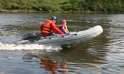 Лодка ПВХ Мнев и К Кайман N-330 Пайол  9мм Серая