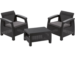 Комплект мебели Корфу Уикенд (Corfu Weekend) графит