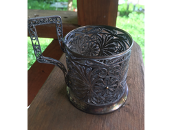 Подстаканник мельхиоровый КХИ 1939-1949 гг