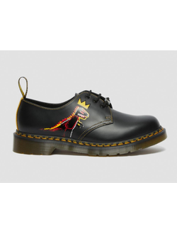 Ботинки Dr. Martens 1461 Basquiat с рисунком черные