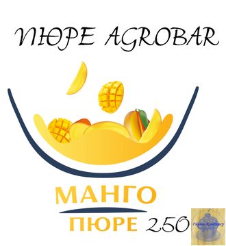 Пюре AGROBAR манго, 250 гр