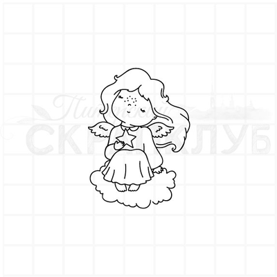 ФП штамп "Ангел со звездой"